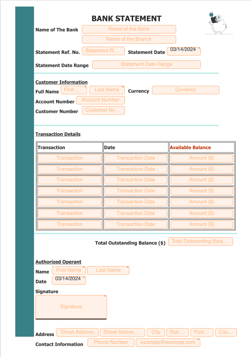 Documents / OCR – Synthetic Bank Statements (40 Templates)