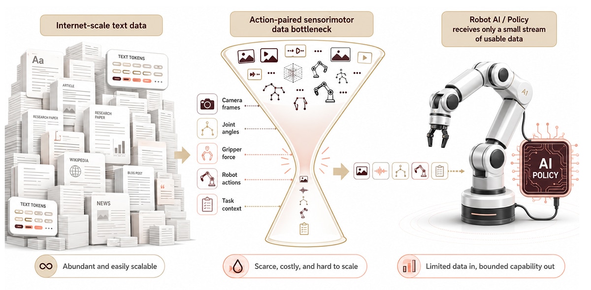 Why is data the bottleneck in embodied ai?