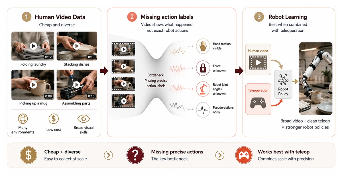 What is human video data and what does it unlock?