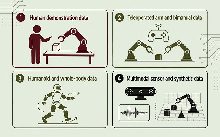 Welche Arten von Robotertrainingsdaten treiben moderne Robotikmodelle an?