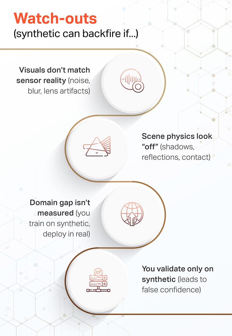 The watch-outs: synthetic can backfire if